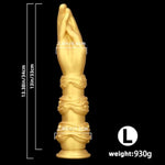 13" Silicone Fist Dildo, Xxl Realistic Flexible Hand Dildos Anal Plug Butt Plug Fisting For Anal Dilator Stretching Vaginal Prostate Massage With Suction Cup Adult Sex Toys For Women Men (L)