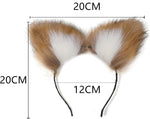 2-Piece Fox Tail Butt Plug Set with Cat Ear Headband – Anal Toys for Couples