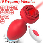 4-Piece Remote Control Vibrating Butt Plug Set – 10 Modes for Men, Women & Couples