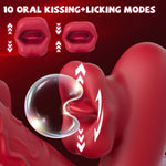 G Spot Vibrator Dildo – 10 Modes for Flapping, Vibrating & Clitoral Stimulation