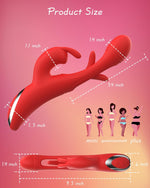 Rechargeable Rabbit Vibrator – 12 Vibration & Flapping Modes for Clitoral & G-Spot Play