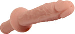 14.9-Inch Flexible Double-Ended Dildo with Handle – Realistic Dual-Headed Toy
