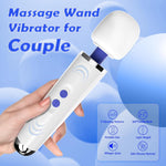 Dual-Sided Wand Massager – 9-Mode Male Vibrator & Couples' Sex Toy