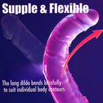 Flexible Realistic Double-Ended Dildo – Bendable G-Spot & Anal Dildo for Couples