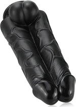 Extra-Large Realistic Double Dildo with Suction Cup for G-Spot & Anal Stimulation