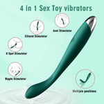 Rechargeable G-Spot & Clitoral Vibrator with 10 Modes – Waterproof Finger Bullet Toy