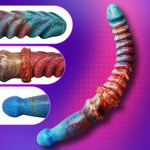 Flexible Liquid Silicone Double-Ended Dildo for G-Spot & Dual Pleasure – Large Size