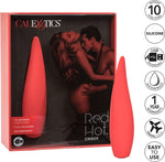 Hot Ember 10-Function Waterproof Rechargeable Silicone Vibrator with Flickering Tip