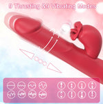 4-in-1 Thrusting G-Spot Vibrator with 9 Modes – Licking, Vibrating & Clitoral Toy 1/2