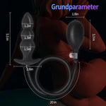 Silicone Inflatable Anal Plug with Pump & Quick Release Valve for Beginners