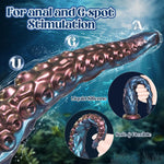 10.6" Tentacle Dildo with Suction Cup, Anal Plug for G-spot & U-spot Stimulation
