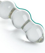 Clear Glass Double-Ended Dildo – 8.46" G-Spot Pleasure Wand with Beaded Design