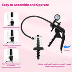 Anal Pump & Expander with Threaded Butt Plugs, Prostate Massage, Vagina Stimulator
