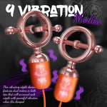 Adjustable Nipple Vibrator with 9 Vibration Modes, Nipple Clamps for Women