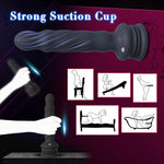 Rotating & Vibrating Prostate Massager | Remote Control Anal Plug with Suction Cup