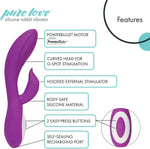Rechargeable Silicone Rabbit Vibrator – Dual Stimulation & Water-Resistant Design