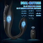 Remote-Control Prostate Massager & Cock Ring – 10-Mode Vibrating Anal Toy for Men