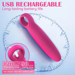 Portable Bullet Vibrator - 10 Modes, Quiet Silicone Personal Massager for Women