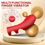 Rechargeable Finger Vibrator – G-Spot & Clitoral Stimulator with 10 Modes & Heat