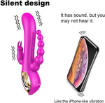 3-in-1 Waterproof Silicone Rabbit & Anal Vibrator with 10 Modes for Women & Couples