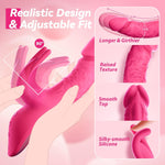 App-Controlled Thrusting Dildo Vibrator – 5-in-1 Heated Clitoral & G-Spot Toy