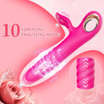 Thrusting Rabbit Vibrator – G-Spot & Clitoral Stimulator with 10 Vibration Modes