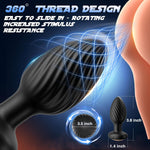 360° Rotating Prostate Massager – APP Control Vibrating Anal Plug with 9 Modes