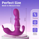 Wearable Remote Control Vibrator with 10 Thrusting Modes for G-Spot & Clitoral Pleasure