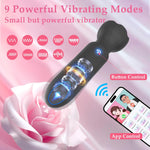 App-Controlled Mini Bullet Vibrator – 9 Modes, Discreet G-Spot & Clitoral Stimulator