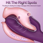 "Thrusting G-Spot Vibrator with 3 Modes & 10 Vibrations for Dual Stimulation"