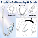 Metal Anal Hook with Vibrating Plug – 9-Mode Anal Trainer & G-Spot Stimulator