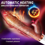 10-Function Thrusting Rabbit Vibrator for Women, Realistic G-Spot & Clitoral Stimulator