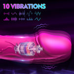 9" Realistic G-Spot Vibrator for Women, 10 Modes, Clitoral & Anal Stimulation