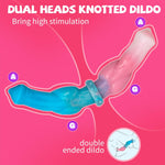 12'' Double-Ended Silicone Knot Dildo – Realistic Dual Anal & G-Spot Toy