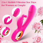 Rabbit Vibrator for Women – G-Spot, Clitoral & Anal Stimulator with 7 Modes (Pink)