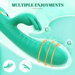 Rabbit Vibrator with 10 Vibration & 3 Rotating Modes for Clitoral & G-Spot Stimulation