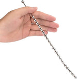 Curved Stainless Steel Urethral Sound – Beaded Dilator Plug for Men’s Stimulation