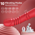 Thrusting Dildo Vibrator – 9.6" Rotating & Vibrating Toy with 6 Thrust Modes