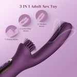Clitoral & G-Spot Stimulating Rabbit Vibrator with 10 Vibration Modes for Women