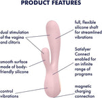 App-Controlled Rabbit Vibrator with Dual Motors – G-Spot & Clitoral Stimulation