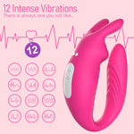 App-Controlled Wearable G-Spot & Clitoral Vibrator for Women, 12 Vibration Modes