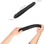 11.8'' Double-Ended Realistic Silicone Dildo – Soft & Flexible Toy for Women