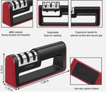 Knife Sharpener Professional Ceramic Tungsten Kitchen Sharpening System 3 Stage