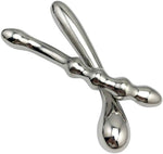 Stainless Steel Double-Ended Beaded Dildo – Heavy-Duty Prostate & G-Spot Massager