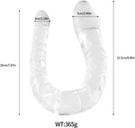 Flexible Double-Ended Realistic Dildo – Purple G-Spot & Anal Stimulator for Couples