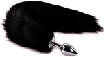 Fox Tail Butt Plug, Cosplay Anal Plug for Beginners, 18" Black for Men & Women