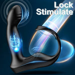 APP-Controlled Prostate Massager with Cock Ring – Vibrating & Wiggling Anal Toy