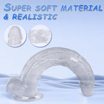 13" Realistic Dildo for Women, G-Spot & Anal Stimulation with Suction Cup, Safe