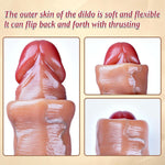 17.7" Extra Large Dual-Headed Flexible Dildo – Realistic, Thick Silicone Toy