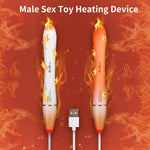 Heating Rods for Male Masturbators - Double Pocket Pussy Warmer for Sex Dolls